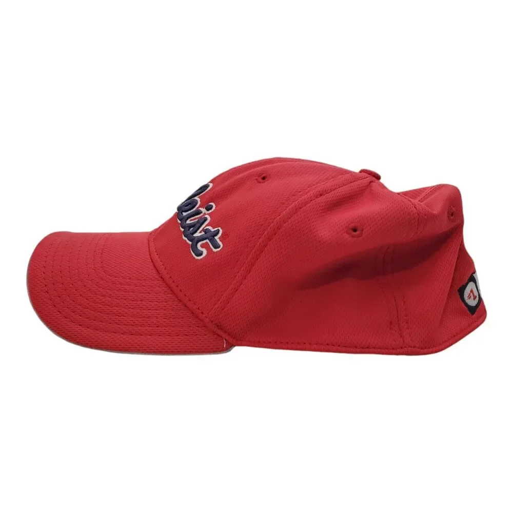 TITLEIST Hat Cap Adult L/XL Red Blue Logo Spell Out Golf Strapback Athleisure